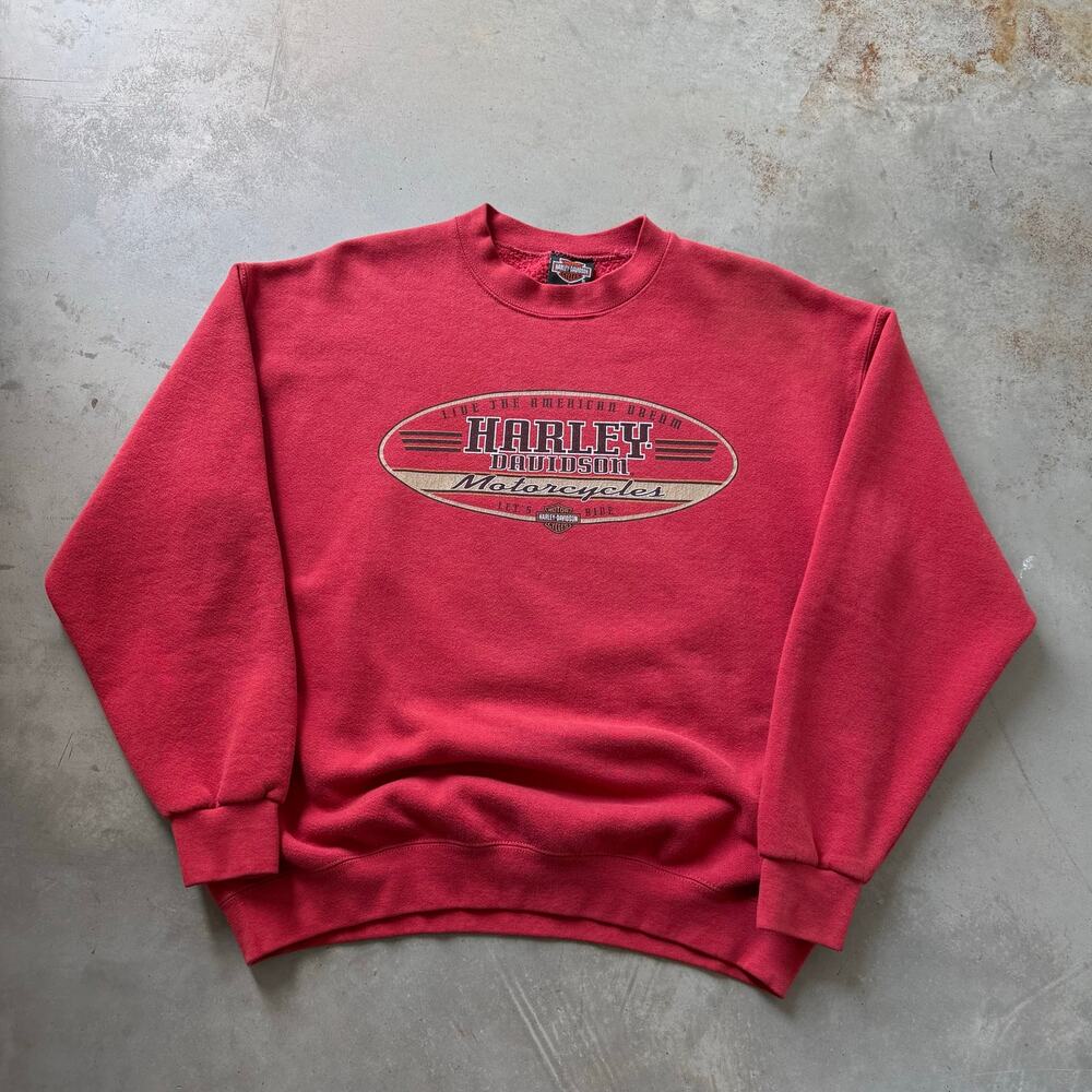 Vintage 90’s Harley Davidson Biker Motorcycle Retro Crewneck Sweatshirt Size L